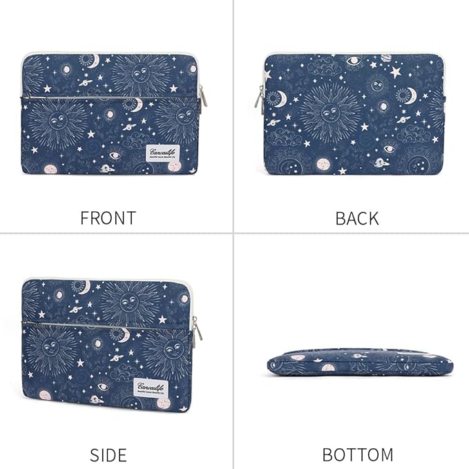 Notebook Computer 13-13.3-inch Notebook case, Suitable for MacBook Air/Pro 13 /Pro 14, HP Dell ASUS Lenovo Notebook, Polyester Upright Computer case with Pocket (Sol De Mayo)