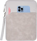 CAAORDKSO 7-8 Inch Tablet Sleeve Case for iPad mini (A17 Pro) 8.3", iPad mini 6/5/4/3/2/1, Samsung Galaxy Tab S2 8.0, Tab A 8.0, ZenPad Z8s 7.9, Amazon Fire HD 8 Tablet/ 8 Plus Tablet Bag Pouch, Grey