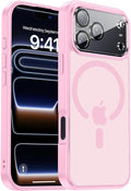 for iPhone 17 Pro Max case with Camera Lens Protector [10Ft Military-Grade Protection] Compatible with fit MagSafe Shockproof Cover Phone case for iPhone 17 Pro max 6.9 inch,Light Pink