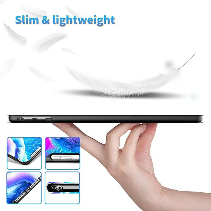 for Kindle Scribe 10.2 Inch 2022/2024 Released Tablet Case, Slim Kickstand Stand Leather Smart Cover with Auto Wake/Sleep, White Lion