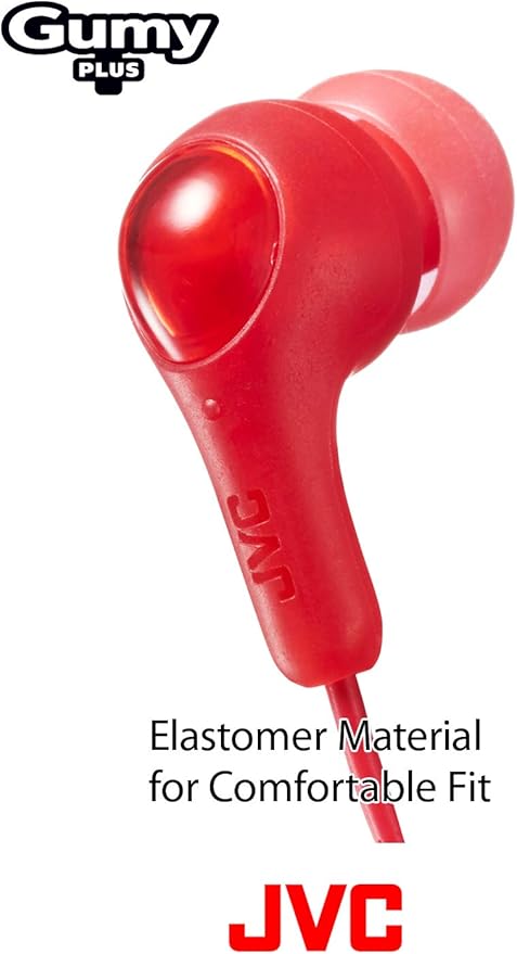 JVC Gumy in Ear Earbud Headphones, Powerful Sound, Comfortable and Secure Fit, Silicone Ear Pieces S/M/L - HAFX7G Green