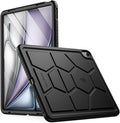 Poetic TurtleSkin Series Designed for iPad Air 13 (2026/2025 / 2024) Case, Heavy Duty Shockproof Kids Friendly Silicone Protection Cover, Black