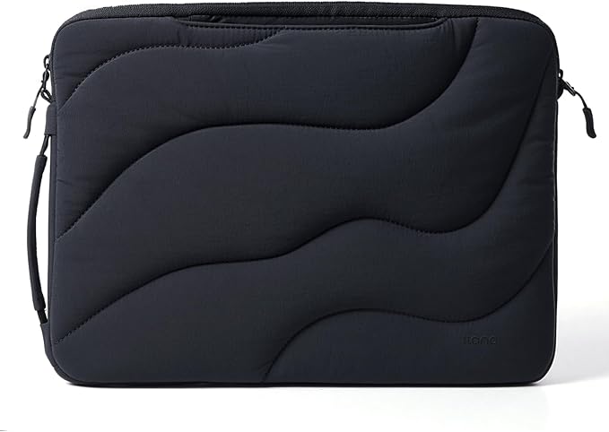llano 13.3 inch Laptop Sleeve, Laptop Case for MacBook Pro,Dell, HP, Lenovo, Asus, Notebook Tablet Case, 360° Protection, Lightweight, Water-Resistant, 4 Compartments Storage, Black