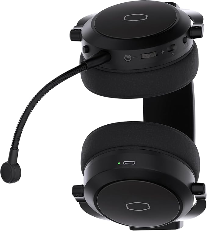 Cooler Master CH351 Wireless Gaming Over-Ear Headset – 3D Surround Sound, Lightweight, 2.4GHz | Bluetooth, 50mm Drivers, Unidirectional | Detachable Mic, 30-Hour Battery Life