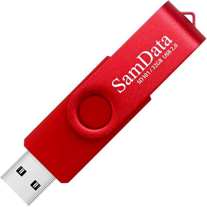 SamData 32GB USB Flash Drives 5 Pack 32GB Thumb Drives Memory Stick Jump Drive with LED Light for Storage and Backup (5 Colors: Black Blue Green Red Silver)