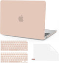 Anban Compatible with MacBook Air 13 inch Case M1 2021 2020 2019 2018 A2337 A2179 A1932 Touch ID, Matte Plastic Hard Shell + 2 Keyboard Cover + Screen Protector for MacBook Air 13.3 inch Case, Camel
