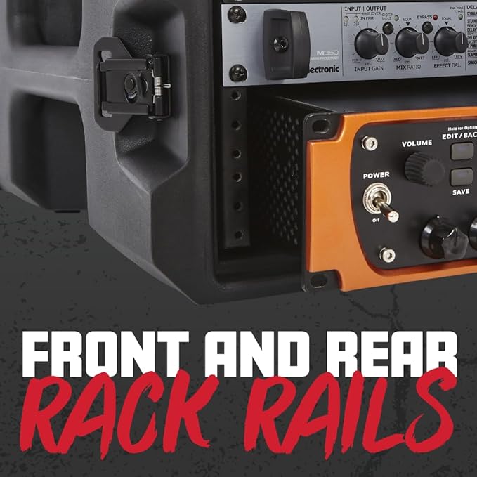 Gator Cases Pro Series Rotationally Molded 6U Rack Case with Shallow 13" Depth; Made in USA (G-PRO-6U-13)