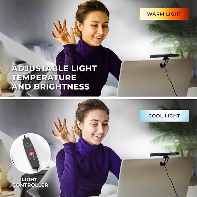 HumanCentric Video Conference Lighting, Add-On Only Light for Streaming and Video Conferencing, Add-On Only Kit Requires Existing Single or Double Kit, for Double, Triple, or Quadruple Light Setup,