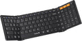 ProtoArc Foldable Bluetooth Keyboard, XK01 Full-Size Portable Wireless Keyboard for Travel, 105 Keys, 0.65" Keycaps, Multi-Device Sync for iPad Tablet Smartphone Laptop PC Windows iOS Android, Black