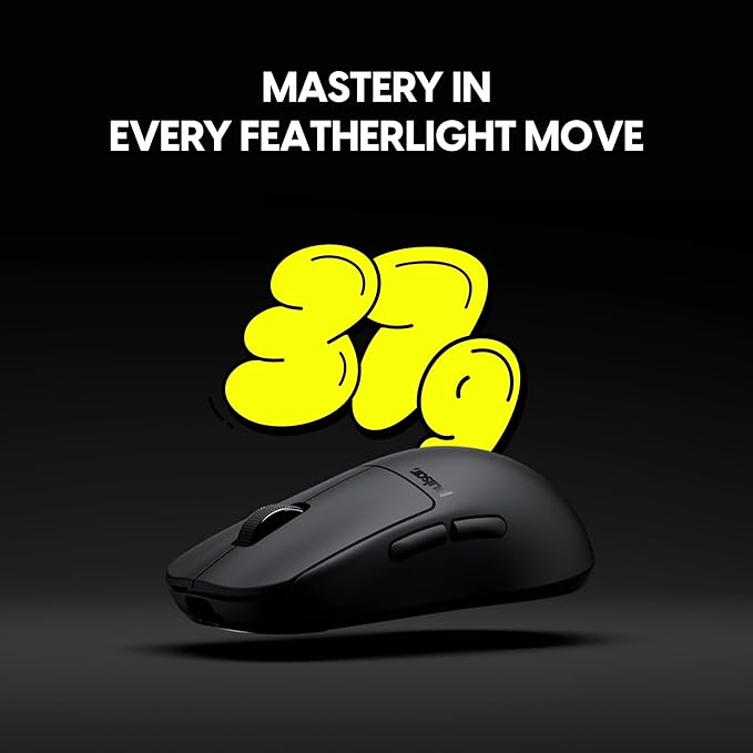Pulsar Gaming Gears X2H Crazylight Wireless Gaming Mouse, Ultra Lightweight 1.30 oz (37g), Optical Switch, 32000 DPI, 750 IPS, XS-1 Sensor, 8k Compatible (Jet Black)