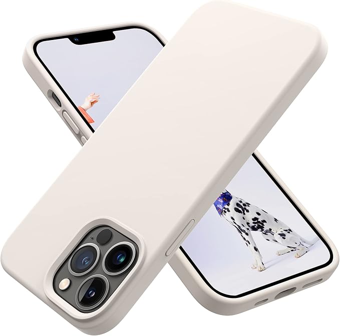 OTOFLY Designed for iPhone 13 Pro Max Case, Silicone Shockproof Slim Thin Phone Case for iPhone 13 Pro Max 6.7 inch (Stone) | Silicone, Shockproof, Slim, Thin