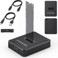 M.2 NVMe SSD Reader External, 10Gbps M2 to USB Adapter for Both M 2 (M Key, B+M Key) NVMe and SATA NGFF SSD Dock, Size for 22110 2280 2260 2242 2230 Drive Docking