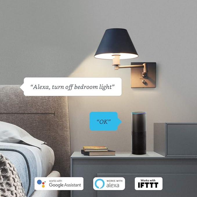 Broadlink Smart Wi-Fi Bulb, RGB Multicolor Changing Dimmable LED Light, A19 E26 10W, Works with Alexa, Google Home, Siri and IFTTT, No Hub Required (4 Bulbs)