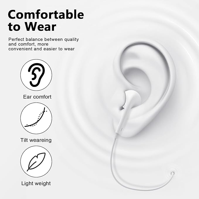 [Apple MFi Certified] USB C Headphones for iPhone 17 16, 2 Pack Wired Earbuds/Headphones USB C with Built-in Remote to Control Music, Phone Calls, and Volume for iPhone 17 16 15 Pro Max, Galaxy, Pixel
