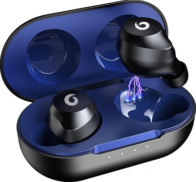 X9 Wireless Earbuds Bluetooth 5.3 Headphones Waterproof Stereo Earphones in Ear Touch Control with Microphone Headset with Deep Bass for Sport, Gaming and Running(Blue)