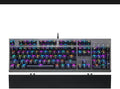 MOTOSPEED CK108 RGB LED Backlit Wired Mechanical Gaming Keyboard, 108 Keys Hot-Swap Mechanical Keyboard w/Aluminum Base, Upgraded Socket and Noise Absorbing Foams, Soft Tactile Red Switch ﻿