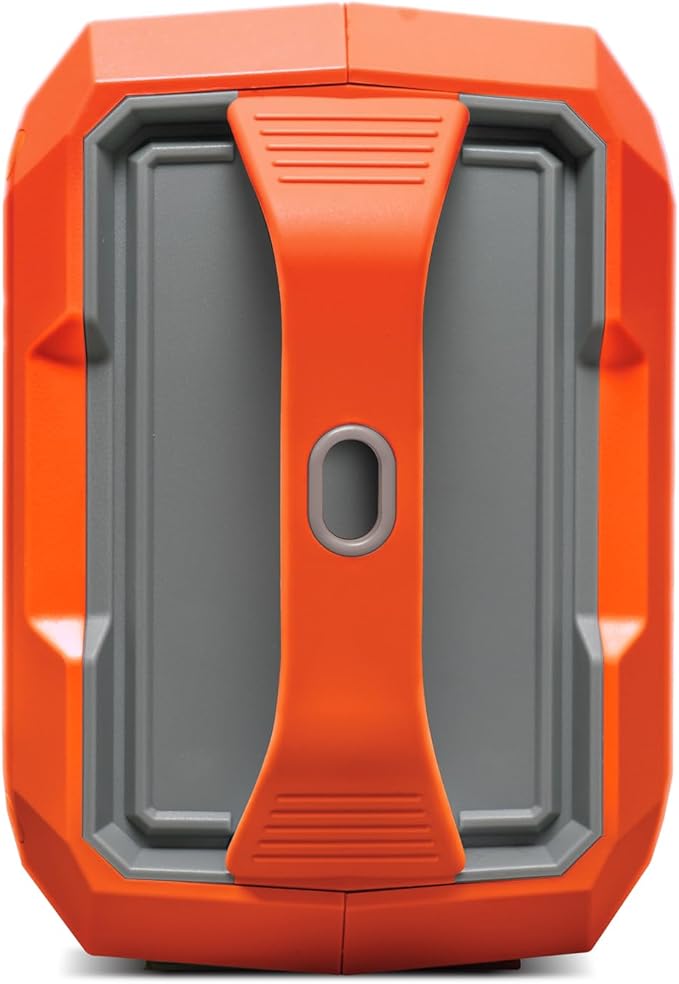 ECOXGEAR Defender: Outdoor Portable Bluetooth Speaker, 121dB Massive Sound, Waterproof and Drop Proof, with LED Party Lights, Pair up to 100, 25+ Hours Playtime (Blaze Orange)
