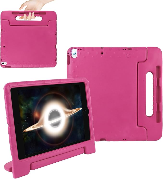 for Kids iPad Pro 12.9 Case 2nd 1st Generation Super Protection 2015 2017 12.9 inch iPad Pro Case with Pencil Holder iPad Pro Covers 12.9 inch for iPad Pro 12.9" 1st 2nd Gen Rose Red