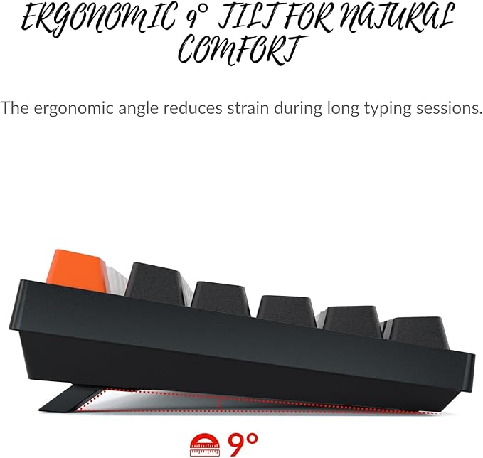 Keychron C1 Wired TKL Mechanical Keyboard, RGB Backlit, Double-Shot ABS Keycaps, Hot-Swappable Pre-lubed Linear Switch Compatible with Mac & Windows