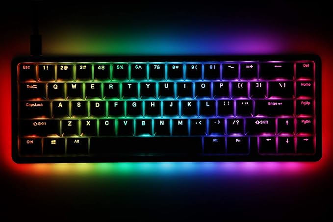 Drop ALT High-Profile Mechanical Keyboard — 65% (67 Key) Gaming Keyboard, Hot-Swap Switches, Programmable Macros, RGB LED Backlighting, USB-C, Doubleshot PBT, Aluminum Frame (Cherry MX Brown, Black)