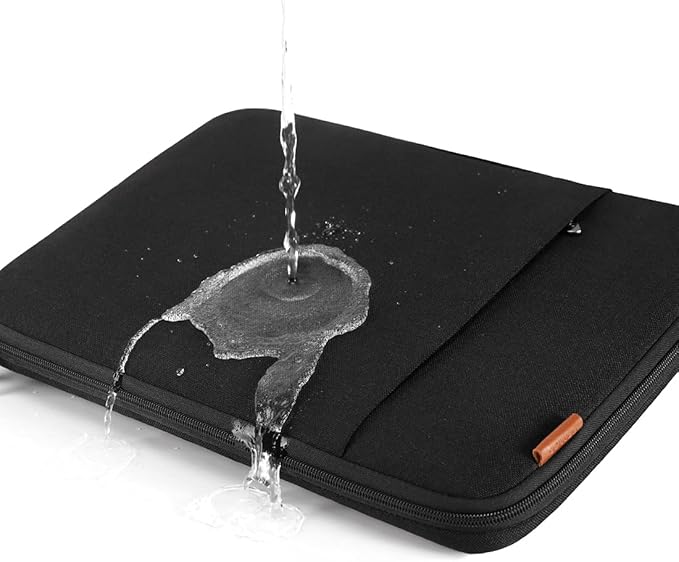 DOMISO Laptop Case Laptop Sleeve Cover for 14 inch MacBook Pro M4/M3/M2/M1 Pro/Max, Compatible with 13.3 inch HP Dell ASUS Notebook, Water-Resistant Bag with Scalable Handle and Small Case,Black