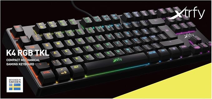 K4 RGB Tenkeyless, Mechanical gaming keyboard with RGB, US
