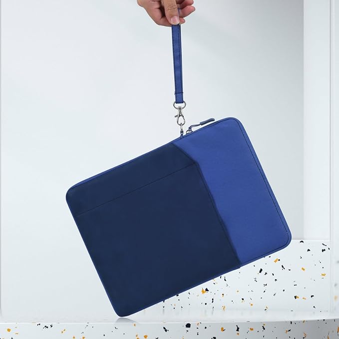 CAAORDKSO 6-7 Inch Sleeve Carrying Case for Amazon Fire 7 Tablet/All-new Amazon Kindle Paperwhite 7", 6.8" Kindle Paperwhite, Kobo Clara BW 2E eReader 6", Protective Sleeve Cover Pouch Bag, Dark Blue