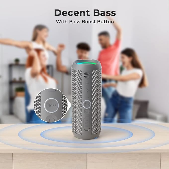 RIENOK Portable Bluetooth Speaker 30W Dual Pairing True Wireless Stereo HD Sound IPX7 Waterproof Outdoor Sport Shower Speaker Bluetooth 5.3 for Home Party