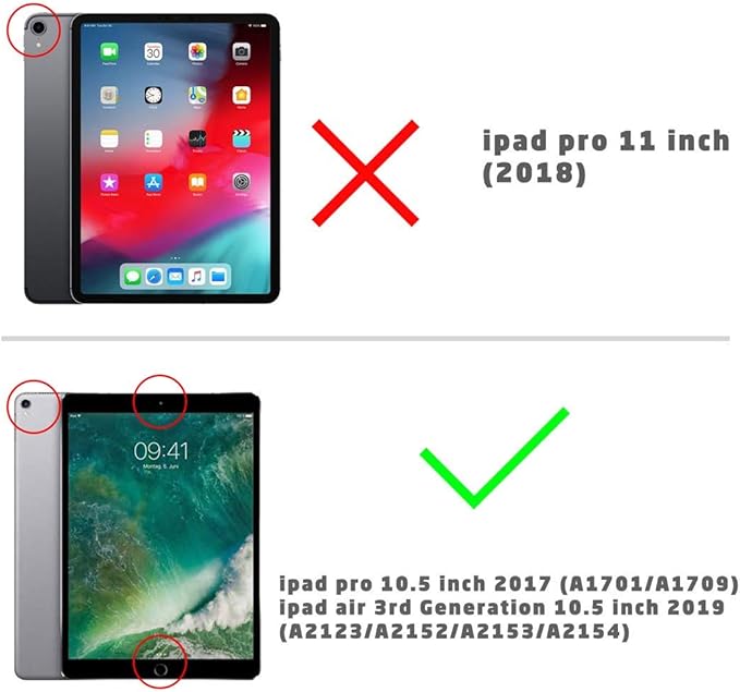 SUPCASE Unicorn Beetle PRO Case for iPad Air 3 (2019) and iPad Pro 10.5'' (2017), Heavy Duty with Built-in Screen Protector Full-Body Rugged Protective Case(Blue)