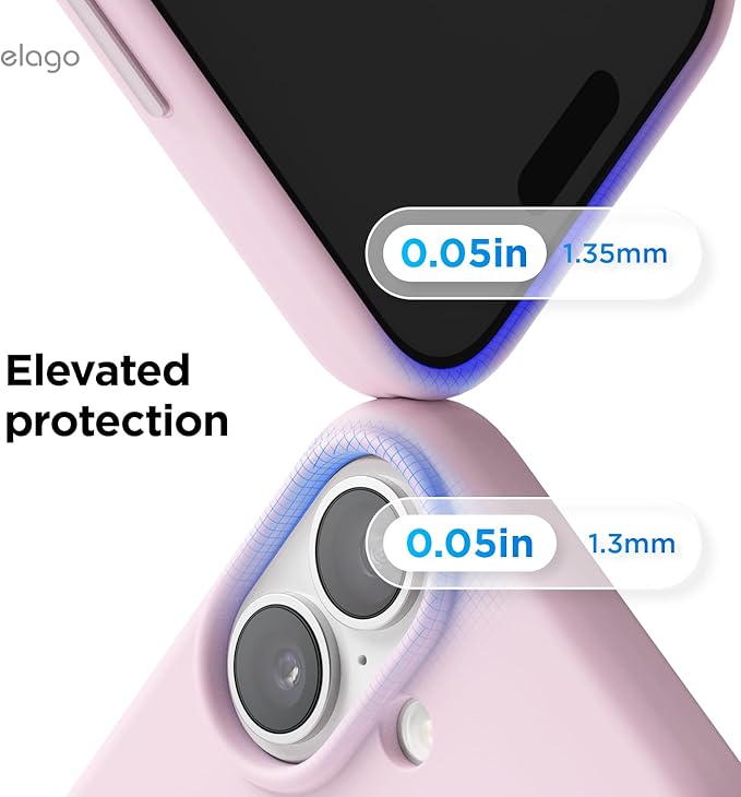 elago for iPhone 17 Case, Premium Magnetic Silicone Case, Compatible with MagSafe, Liquid Silicone Material, Protective Cover, Shockproof, Slim Phone, 6.3 inch (Light Lilac)