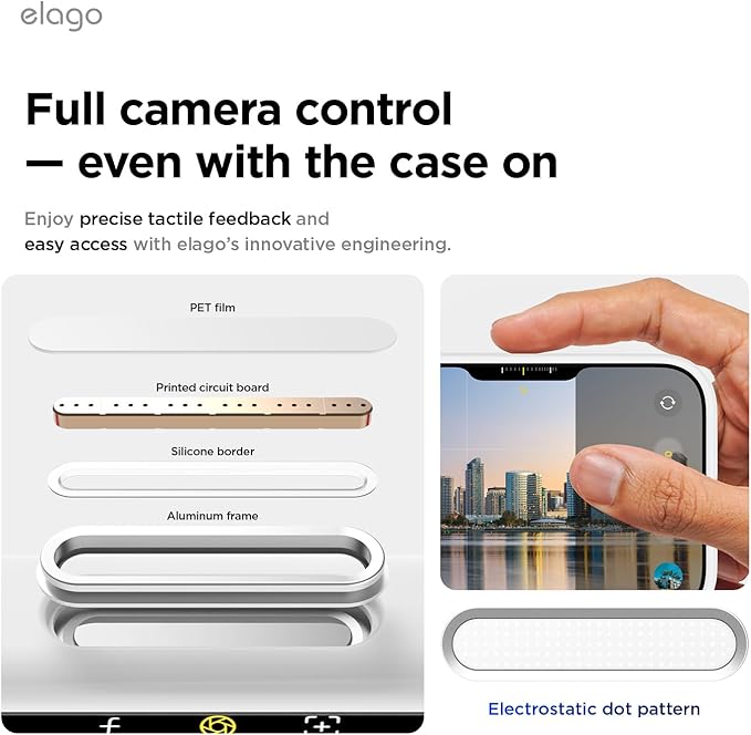 elago Compatible with iPhone 17 Case, Premium Magnetic Silicone Case, Compatible with MagSafe, Liquid Silicone Material, Protective Cover, Shockproof, Slim Phone, 6.3 inch (White)