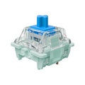 Jade Series Dual-Stage Spring Pre Lubed Switches Blue V3 Pro,3-Pin 60gf Clicky/RGB/LED Switches for Mechanical Keyboard（Blue,108pcs）