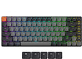 Keychron K3 QMK Ultra-Slim Wireless Mechanical Keyboard Version 3, 75% Layout Hot Swappable Brown Switch, RGB Backlight Rechargeable Wired Bluetooth Professional Office Keyboard for Mac/Windows