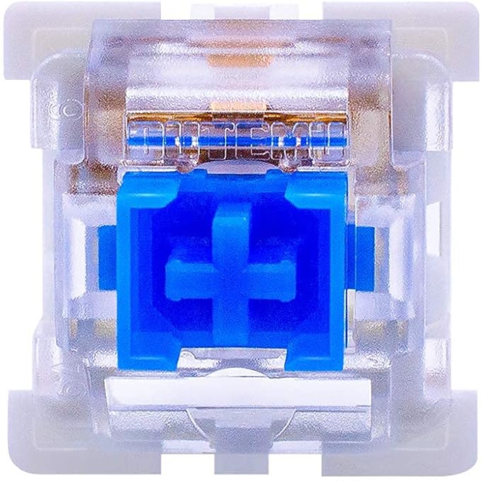 outemu Blue Switches 32 Pack, 3-Pin Clicky Tactile 50gf Dustproof Key Switches -DIY Replaceable for Mechanical Keyboard