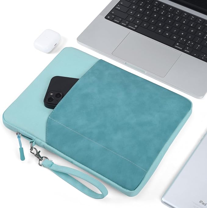 CAAORDKSO 6-7 Inch Tablet Sleeve for All-New Kindle Paperwhite and 6.8" Amazon Kindle Paperwhite Signature Edition,Amazon Fire 7 tablet, Kobo Clara 2E e-Reader 6" Protective Case Bag Cover Pouch, Blue