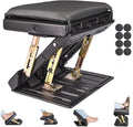Foot Rest for Under Desk at Work 4-Level Height Adjustable, Ergonomic Foldable Footrest for Office, Gaming,Computer, Soft & Removable Pad Desk Foot Stool Suitable for All Seasons (Gray)