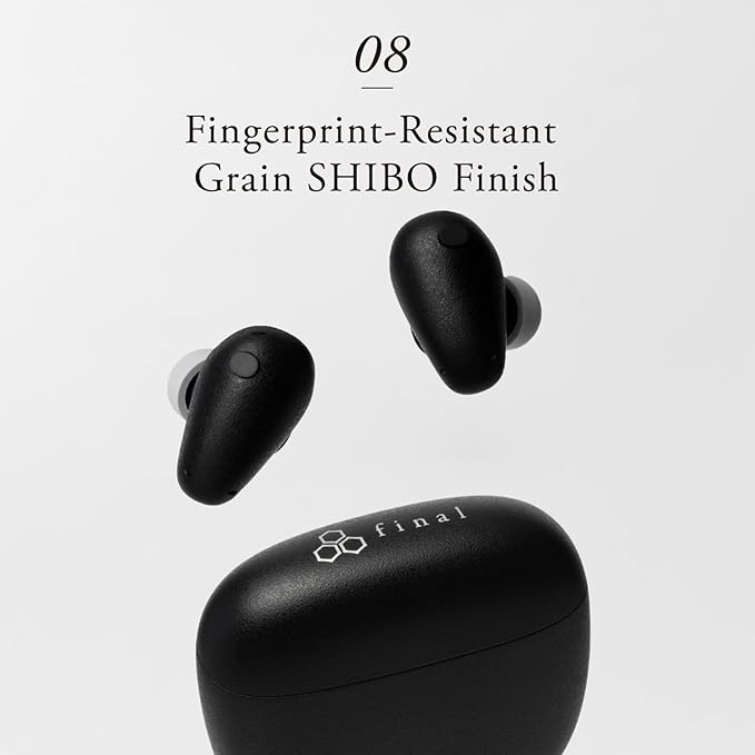 Final Audio TONALITE Wireless Earbuds – Personalized Timbre with Head and Ear Scanning, Natural ANC, Bluetooth 6.0 – Black