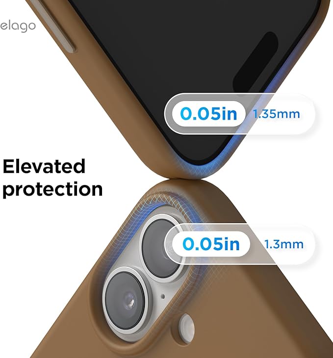 elago for iPhone 17 Case, Premium Magnetic Silicone Case, Compatible with MagSafe, Liquid Silicone Material, Protective Cover, Shockproof, Slim Phone, 6.3 inch (Brown)