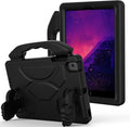 Kids Case for iPad mini 7 (A17 Pro) 2024 & iPad mini 6 2021, 8.3-inch iPad mini 6th/7th Cover, AMZER Lightweight Shockproof EVA Foam Handle Stand Anti-Slip Grip Rugged Case, Black