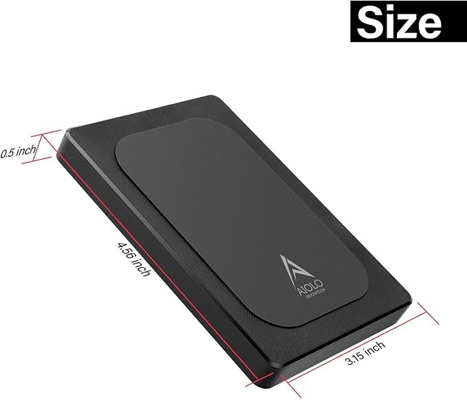 Aiolo Innovation 320GB External Hard Drive Ultra Slim Portable HDD-USB 3.0 for PC, Mac, Laptop, PS4, Xbox one,Xbox 360 HD-A4