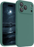 FireNova Magnetic for iPhone 17 Pro Max Case, Compatible with MagSafe, [Integrated Silicone Camera Control Button] [Camera Protection] Anti-Scratch Microfiber Lining Phone Case, 6.9", Midnight Green