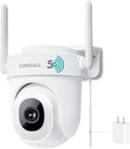 ZUMIMALL 2.5K Wired Cameras for Home Security, 2.4G/5G WiFi Outdoor Camera, 5MP, 24/7 Recording, AI Motion Detection,Cloud & SD Card Storage, 2-Way Audio, 360° PTZ Auto Tracking, Alexa Compatible