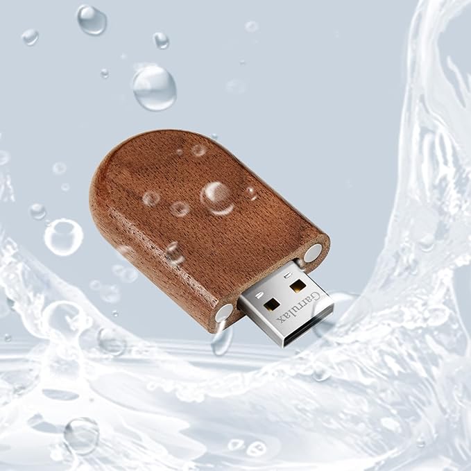 USB Flash Drive, 8GB Wooden USB2.0 High Speed USB Thumb Drives Memory Stick Pen Date Storage Stick Pendrive (Walunt Ellipse)