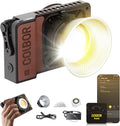 COLBOR W60 Video Light, 60W 2700K-6500K Bi-Color Pocket Continuous Output Lighting with LED Screen 3 Powering Options APP Control for Filmmaking Live Streaming