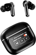 Active Noise Cancelling Touch Screen Earbuds with Screen Touchscreen TWS Bluetooth Earbuds Active Noise Canceling Blue Tooth Ear Buds for iPhone ANC Transparency Mode