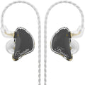 BASN in Ear Monitor Headphones, Triple Driver IEM Earphones with Powerful Bass, Noise Isolation HiFi Stereo Wired Earbuds for Musicians Singers Drummers (Sage Gray)
