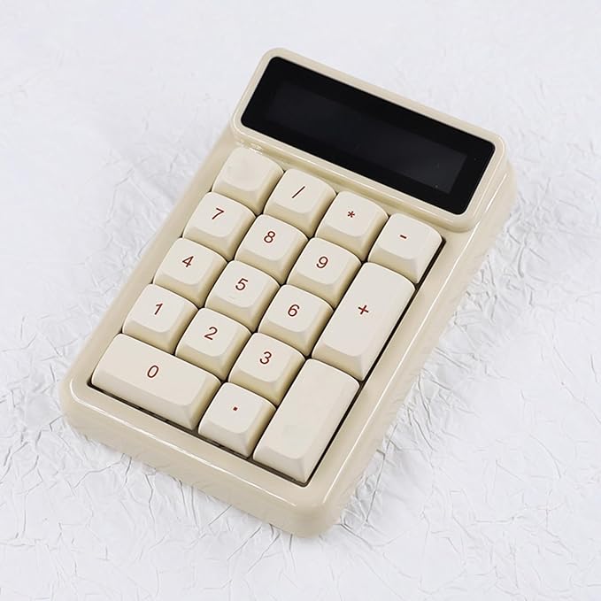 KM17 Mechanical Numeric Keypad 17Keys Numpad Keyboard Calculator Efficient Data Entry, Hot Swappable for Computers