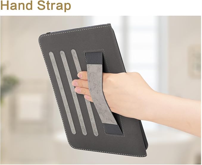 Vimorco Case for iPad (A16) 11th Generation 2025, for iPad 11th/10th Generation Case, Pencil Holder & Hand Strap & Pocket, Multiple Stand Protector PU Leather Shell Cover, Auto Wake/Sleep, Leopard