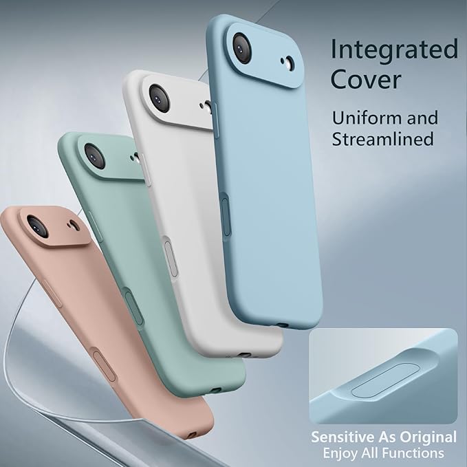 FireNova Magnetic for iPhone Air Case, Compatible with MagSafe, [Integrated Silicone Camera Control Button] [Camera Protection] Microfiber Lining Phone Case for iPhone 17 Air, 6.5", Sky Blue