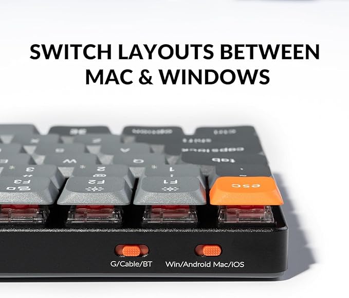 Keychron K17 Max 96% Layout Ultra-Slim Wireless Custom Mechanical Keyboard, Hot Swappable Low Profile Gateron Brown Switch QMK Programmable Bluetooth/2.4 GHz/Wired RGB Backlit NKRO for Mac Win Linux